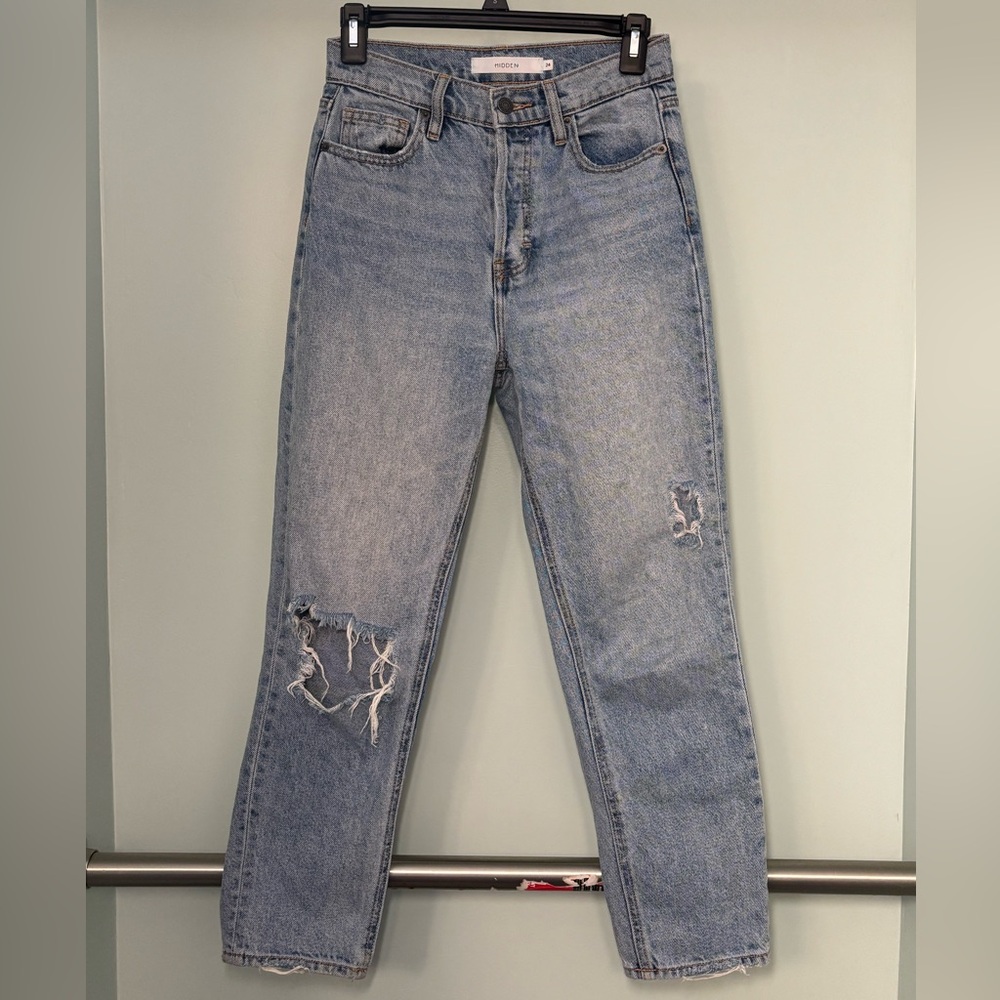 Hidden Straight Jeans